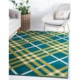 thumbnail image 2 of Open Hearts by Jane Seymour Plaid Modern Area Rug or Runner, 2 of 9