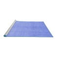 thumbnail image 2 of Ahgly Company Machine Washable Indoor Square Oriental Blue Modern Area Rugs, 7' Square, 2 of 4