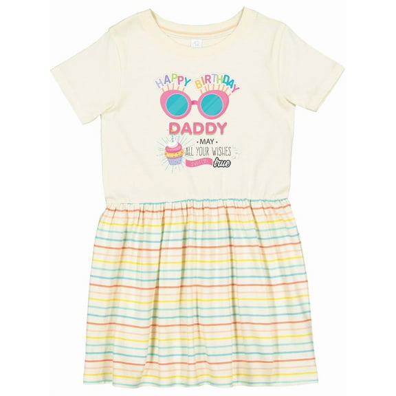 Inktastic Happy Birthday Daddy Girls Toddler Dress