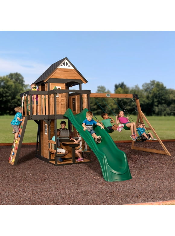 Wooden Swing Sets in Swing Sets