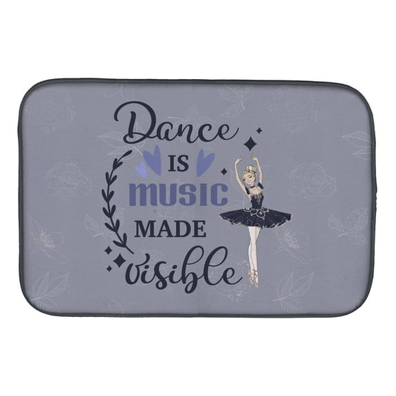Dance is music made visible Dish Drying Mat
