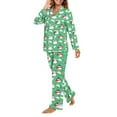 thumbnail image 2 of SCRAWLGOD Cute Penguin Womens Button Up Pajamas Long Sleeve 2 Piece Pj Set for Women V Neck Womens Lounge Set Size XS Comfortable Jogger Pjs for Women Set, 2 of 7