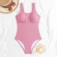 thumbnail image 3 of HUAXUN Women's One-Piece Swimsuits Push Up Bathing Suit Cute Swimsuit for Women with Adjustable Spaghetti Straps Tummy Control Swimsuits for Women, 3 of 7