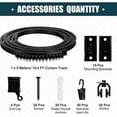 thumbnail image 2 of Ceiling Curved Curtain Track Foldable Bracket for Curtain Rod Bunk Bed Bay Window Flexible Straight Room Divider (5m), 2 of 5