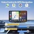 thumbnail image 3 of Pantalla Táctil Portátil 7" HD para Coche con CarPlay & Android Auto Inalámbricos, Cámara de Respaldo, Mirror Link y 4 Modos de Audio (2025), 3 of 6