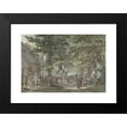 thumbnail image 2 of Hendrik Gerrit ten Cate 14x11 Black Modern Framed Museum Art Print Titled - Festival in the Haarlemmer Hout (1832), 2 of 5