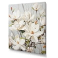 thumbnail image 2 of Designart "Beautiful Full Blooming Beige And Green Magnolias I" Magnolias Wall Art Living Room, 2 of 7