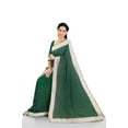 thumbnail image 5 of Ta la hi Collections Indian Traditional Raw Silk Saree for Women, Party Wear Women's Saree with Blouse Piece-Green, 5 of 5
