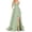 Green, variant on Elegant Satin Spaghetti Strap Prom Dress for Women Backless Side Slit Long Wedding Evening Party Gown with Pockets