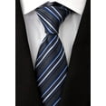 thumbnail image 3 of 6pcs Men's Necktie Silk Check Stripe Ties Pattern Business Formal Neckties, 3 of 7