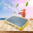 thumbnail image 3 of Caja de aparejos de pesca Baoblaze Doble cara de plástico duro Amarillo Grande, 3 of 7