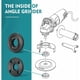 thumbnail image 3 of Brida de respaldo para amoladora, juego de tuercas de seguridad para un fácil reemplazo de piezas, construcción de metal que garantiza durabilidad y estabilidad, compatible con Bosch Dewalt Black &, 3 of 5