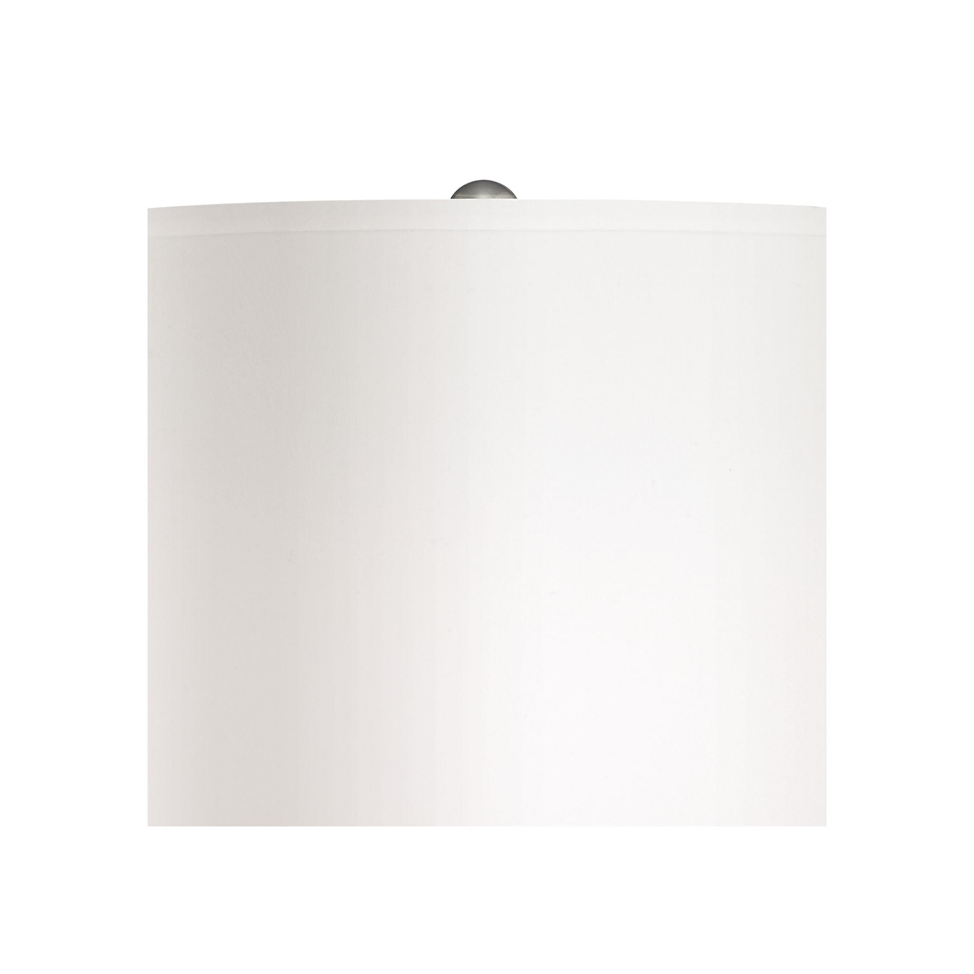Possini Euro Design Modern Buffet Table Lamp 32" Tall Brushed Nickel Metal Gourd White Fabric Cylinder Shade for Living Room House Dining Entryway