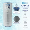 thumbnail image 6 of Unicel C-8414 150 Sq. Ft. Swimming Pool and Spa Replacement Filter Cartridge, 6 of 11