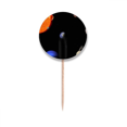 thumbnail image 1 of Planet Red Blue Dark Night Sky Toothpick Flags Round Labels Party Decoration, 1 of 3