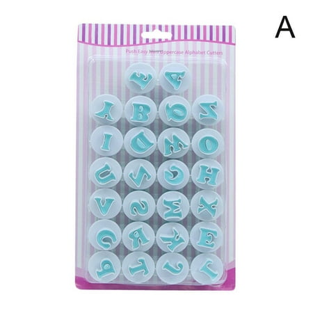 

Baking Pastry Mold Upper Lowercase Letter Fondant Cookie Decorating Cutters V4B3