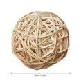 thumbnail image 3 of 10PCS 1.18in Parrot Wicker Ball Natural Fun Bird Chew Ball Parrot Rattan Ball, 3 of 10