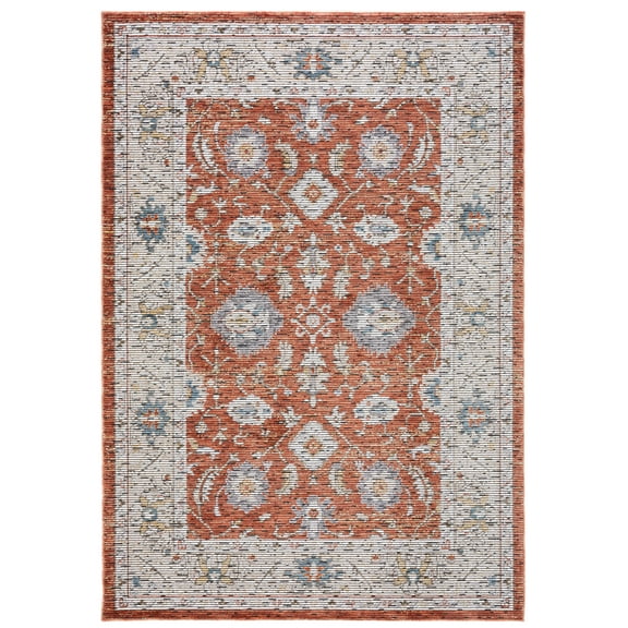 SAFAVIEH Sierra Terence Abstract Area Rug, Ivory/Rust, 7'9" x 10'5"