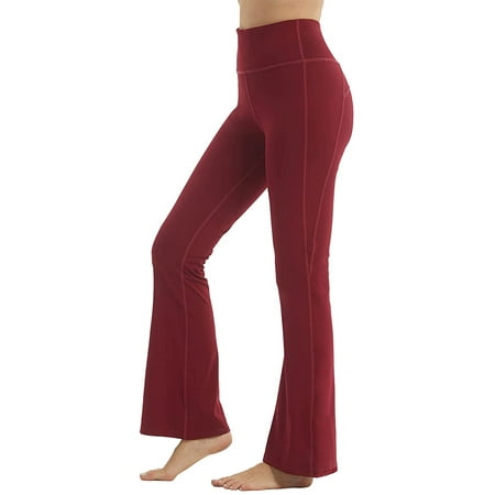 Qeaghou Women Compression Flare Leggings High Waist Tummy Control Yoga  Pants Bootcut Butt Lifting Soft Bell Bottom Leggings : : Clothing
