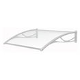 thumbnail image 5 of Advaning 47" x 31" Solid Polycarbonate Door Awning – PN Series, Black Brackets, 5 of 11