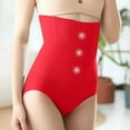thumbnail image 1 of Gspmoly Shorts Shorts Short pour Femmes, Short Taille Haute pour Femmes Rehausse-Fesses Gainant Taille Cintrée Leggings Pantalons de Randonnée Femmes Économies Rouge TG, 1 of 9