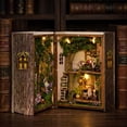 thumbnail image 4 of Dollhouse Miniature DIY House Kit Creative Room with Furniture,Opened and Closed Mini Cube Wooden Doll House Book Nook Creative Room for Romantic Valentine's Gift, 4 of 5