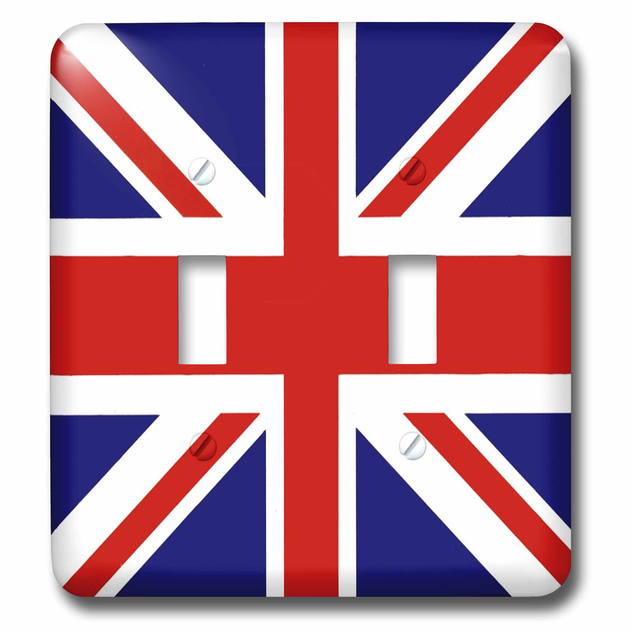Varies 3dRose Illustration Vintage Flag of Britain Double Toggle Switch lsp_292099_2 United Kingdom 