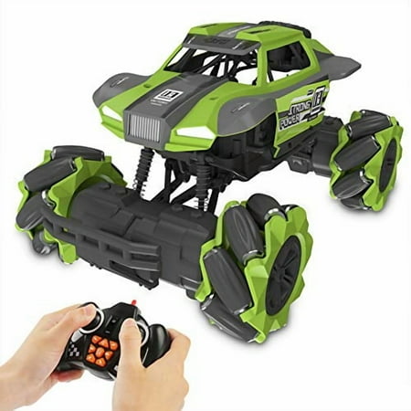 Remote Control Car,Hobby RC Car Monster Truck RC Cars for Kids 2.4Ghz High Speed 1/16 Scale RC Stunt Climbing Car 4x4 Off Road Car Rechargeable RC Stunt Car for Kids Adult Outdoor Toy RC Racing C