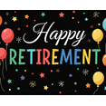 thumbnail image 4 of LUUFILx Colorful Balloon and Star Themed Happy Retirement Banner Party Decoration Backdrop Photography Props, 4 of 7