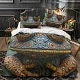 3D Frog Printed Bedding Cover Set Kids Adult Soft Comforter Cover