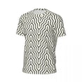 thumbnail image 5 of T Shirt For Men Abstract Nordic Pattern T-Shirt Man Optikool White Vintage Gym Quick-drying Summer T, 5 of 7