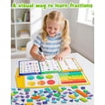 thumbnail image 4 of D-FantiX  Large Magnetic Fraction Educational Puzzle for Kids , Fraction Tiles & Circles Set, Math Manipulatives and Elementary Math Games, 4 of 9