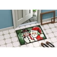 thumbnail image 2 of Friends Snowman and Santa Claus Door Mat, 2 of 2
