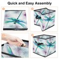 thumbnail image 4 of Dragonfly Foldable Storage Box with Handle, 10.8"x10.5"x10.6", Large Capacity - Storage Bins Bin, 4 of 6