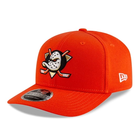 Men s New Era Orange Anaheim Ducks 9SEVENTY Adjustable Hat