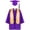 Purple, variant on Kids Graduation Cap and Gown with Gold Stole for Kidss Red Cap and Gown Graduation Graduation Dress Outfit