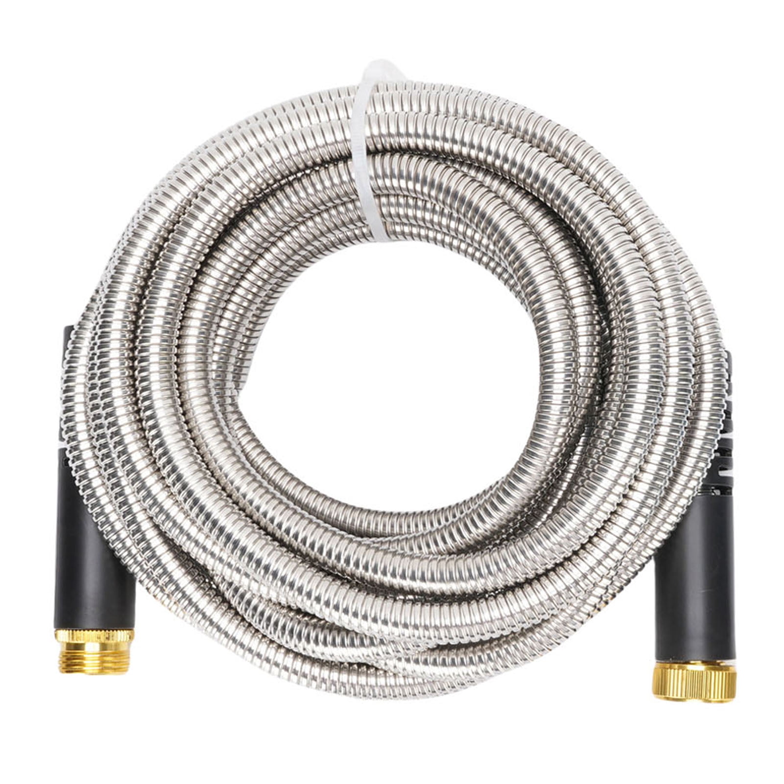 Suodoka 25ft Flexible Stainless Steel Garden Hose with Sprayer Nozzle, Heavy Duty Water Hose for Car Wash / 7.5m