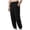 Black_2026, variant on DXOUPM Men's Sweatpants Casual Pants Loose Breathable Lightweight Trousers with Side Button