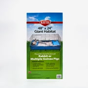 Kaytee My First Home Giant Habitat with Casters, for Rabbits or Guinea Pigs, 48 x 24 in