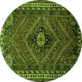 thumbnail image 1 of Ahgly Company Indoor Round Persian Green Traditional Area Rugs, 5' Round, 1 of 1
