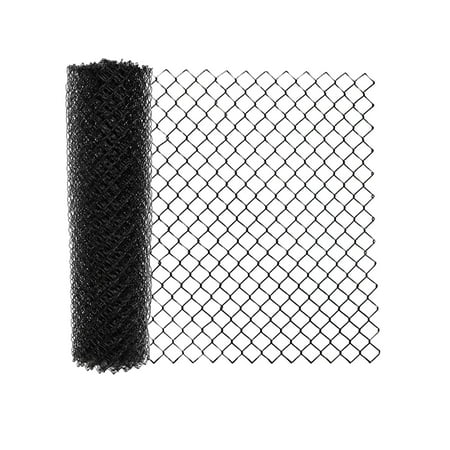 ALEKO Black PVC Coated Galvanized Steel 5 x 50 ft Chain Link Fence Fabric 9.5-AW Gauge