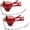 Red, variant on 2 Pack Universal Toilet Tank Flapper - 2 inch Easy to Install Toilet Flapper Replacement for Leak-Free Performance, Red