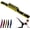 Yellow, variant on Fitness Resistance Band for Stretching and Yoga, 35.4in Adjustable Bands 8-Section Elastic Training Bands for Yoga, Pilates, Fitness