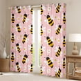 thumbnail image 2 of Homewish Flying Bee Black Out Curtains for Child Boys Girls,Spring Garden Curtains Pack of 2 (42x63 Each),Floral Daisy Animal Bedroom Curtains,Ultra Soft Home Decor, 2 of 6