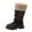 Brown, variant on UngA Girls Knee High Boots Zipper Winter Boots Tall Girls Horse Riding Boots (Toddler/Little Kid/Big Kid),Size 12