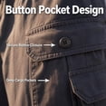 thumbnail image 6 of AXXD Womens Cargo Pants,Autumn Women Workout Out Leggings Stretch Waist Button Pocket Yoga Gym Loose Pants for Women, 6 of 8