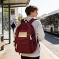 thumbnail image 6 of Stylish Student Backpack Korean Style Concise Design, Large Capacity Casual Bookbag for College, Lightweight Laptop Backpack with Multiple Pockets, Durable Nylon for Daily Commute, 6 of 6