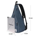 thumbnail image 2 of Una11N Bolsa de Pickleball, Bolsa Reversible Hombro Cruzado/Mochila Mujeres Hombres, Azul Marino, 2 of 3