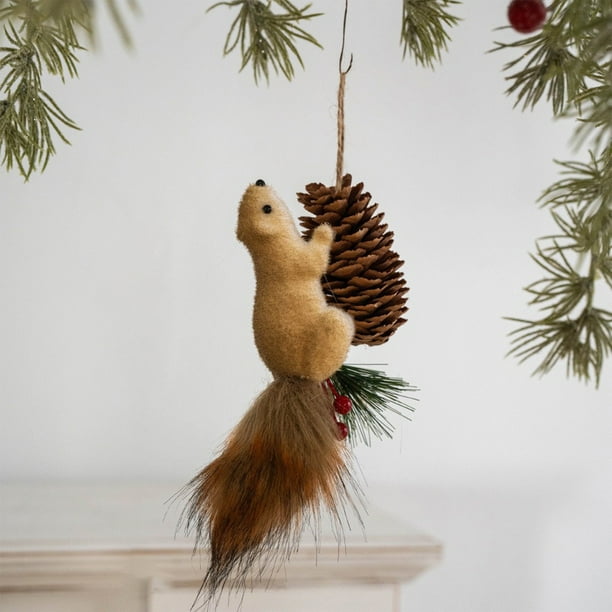 Adornos Navideos De Ardilla, Decoracin Para Colgar En El Rbol, Material Acrlico, Diseo Festivo, Para Navidad En El Hogar, Decoracin De Pared, Sonido Chirriante, Regalo Original, Ukhbmc