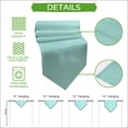 thumbnail image 5 of Solid Color Table Runner Linen Burlap Table Runner 90 Inches Long Modern Minimalist Pure Color Turquoise Dresser Scarves for Kitchen Island Coffee Dining Room Party Wedding Holiday Decoration 13"x90", 5 of 8